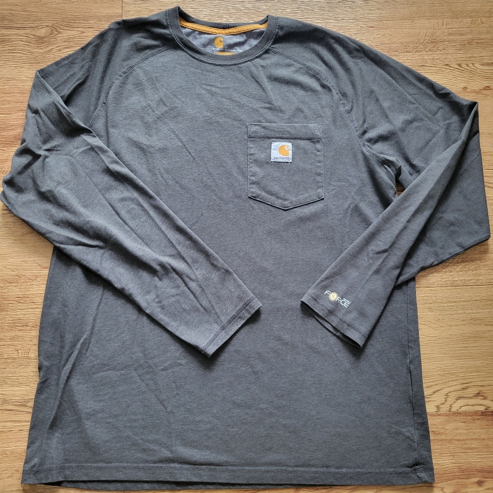 Carhartt Force Long Sleeve Grey T-Shirt